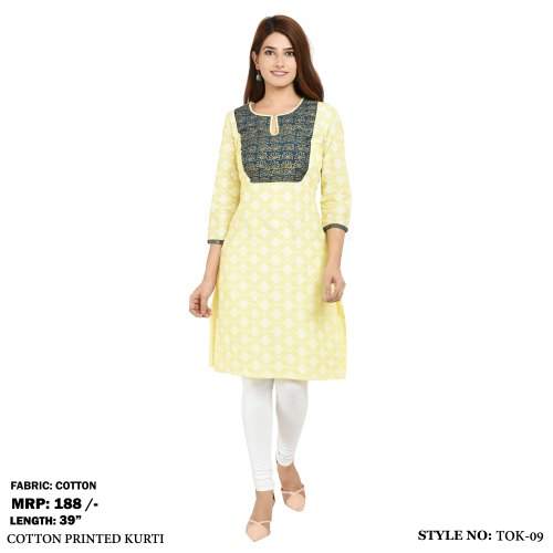 Printed Fancy daily wear Cotton Kurti