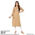Trendy Handloom Printed Rayon Slub Kurti