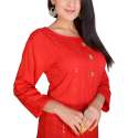 Beautiful Bold Red Sequence Work Kurti thumb 1
