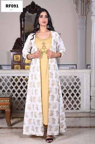 RF091 Straight Cotton Kurtis
