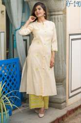 RF290 Rayon Kurti Palazzo Set