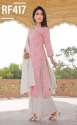 RF417 Designer Kurti Palazzo And Dupatta Set