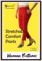 Slim Fit Women Black Cotton Lycra Blend Trousers thumb 1