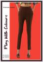 Slim Fit Women Black Cotton Lycra Blend Trousers thumb 2