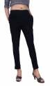 Slim Fit Women Black Cotton Lycra Blend Trousers thumb 3