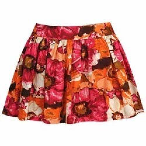 Printed knee length skirt by Anand Creation