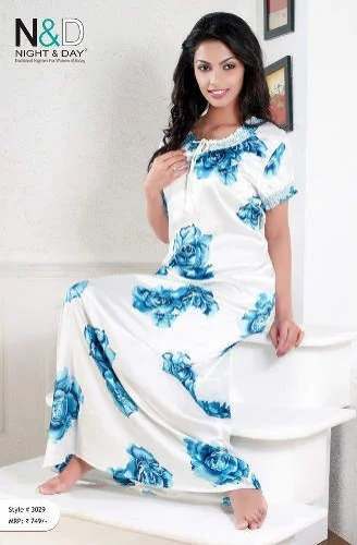 Beautiful Flowery Printed Ladies Nighty  by Ashapura Intimates Fashion Limited