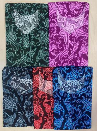 A Line Cotton Print Nighty For Women