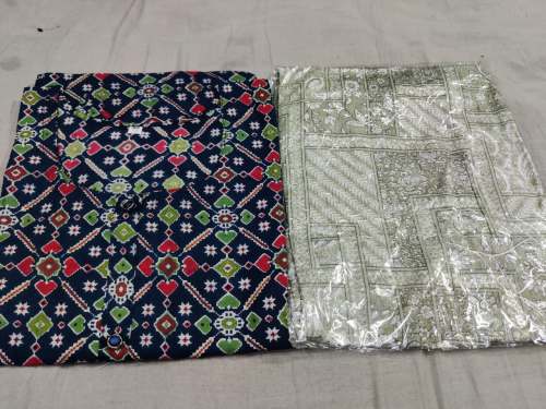 Designer cotton and rayon Kurti Palazzo Set  