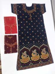 Fancy A Line Gujri Print Cotton Nighty