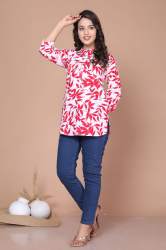 Fancy Cotton Short Top For Women