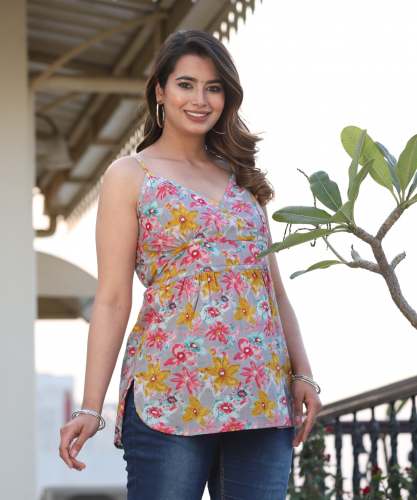 Fancy Cotton Sleeveless Cami Top
