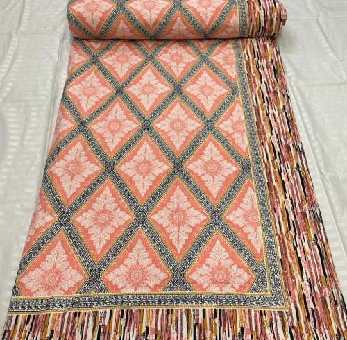 Fancy Pure Cotton Mul Mul Fabric Bed Sheet