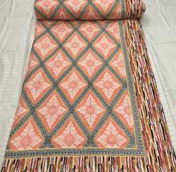 Fancy Pure Cotton Mul Mul Fabric Bed Sheet