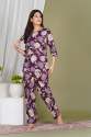 Trendy Cotton Printed Night Suit For Women thumb 2