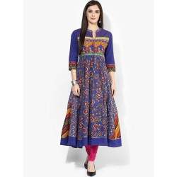 Exclusive Multi Print Anarkali Kurti