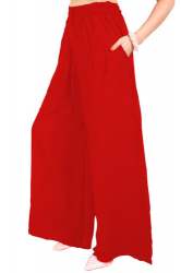Casual Plain Pocket rayon Palazzo Pant