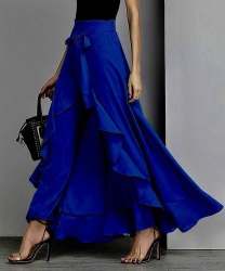 Fancy Ruffle Palazzo Pant 