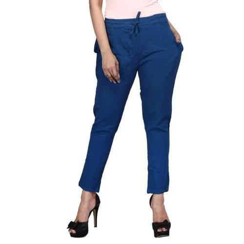 Ladies denim trouser Pant by Phalin Impex Private Limited