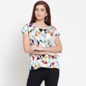 Printed Casual wear Ladies T shirt 