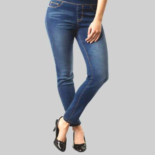 Plain Ladies Denim Jeggings 