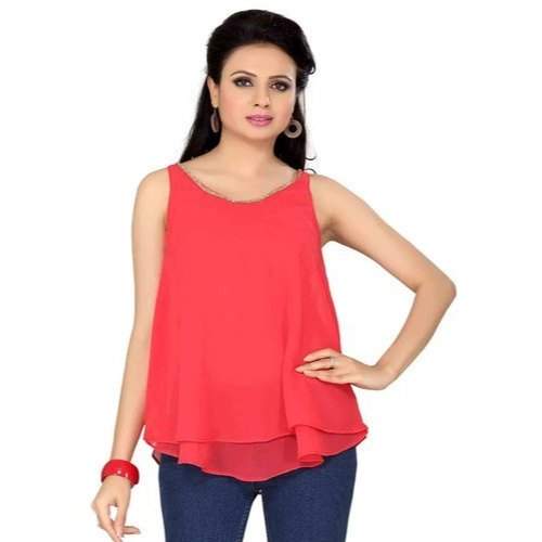 Designer Sleeve less Ladies Top  by Kritika Creation