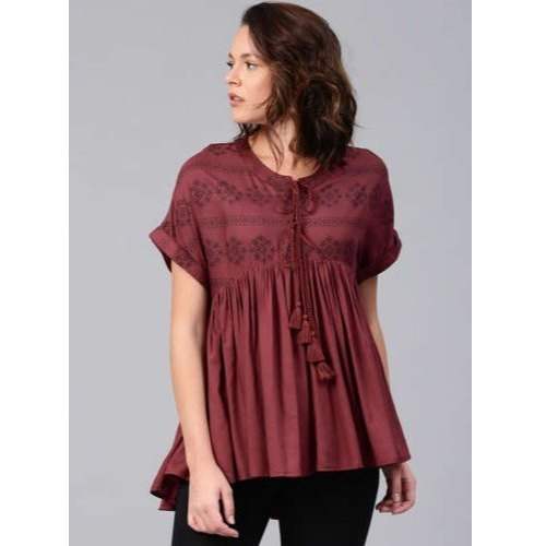 Rayon Printed Top  by Kritika Creation