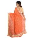 Bandhani Printed Georgette Saree thumb 1
