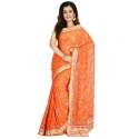 Bandhani Printed Georgette Saree thumb 2
