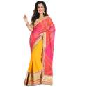 Printed Chiffon Georgette Blended Bandhani Saree thumb 1