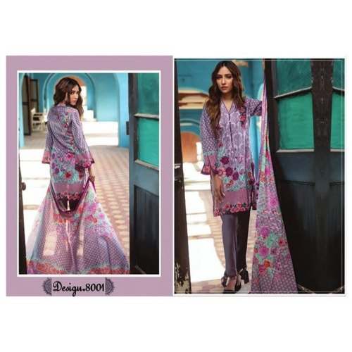 Cotton Printed Unstitched Pakistani suit  by Krishna Creation