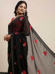 Get Pandadi Embroidered Saree At Wholesale Price