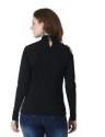 Ladies Round Neck Solid Black Color Top  thumb 2