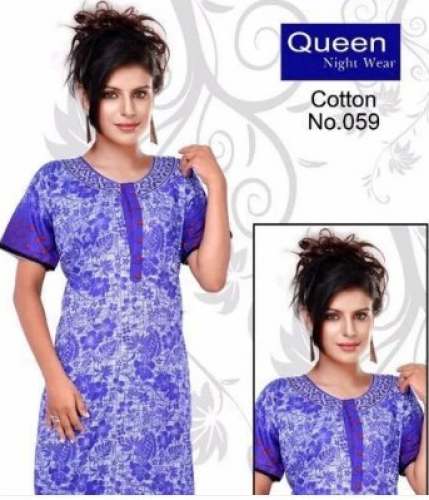 Free Size Printed Nighty by Mehta Synthetics