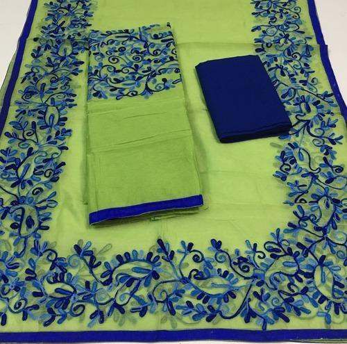 Designer Cotton Dress Material with  dupatta