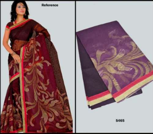 Ladies Casual Brasso saree by Ammu Appu Fashion