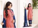Unique Cotton Dress Material with Chiffon Dupatta  thumb 1