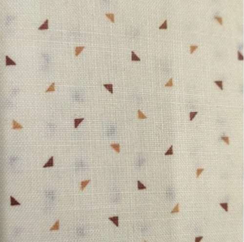 Cream  color Cotton Printed Shirt Fabric by Parekh Textiles
