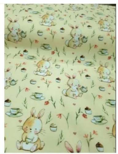 Designer Cartoon Printed Cotton Fabric by 21 No M & M Textiles