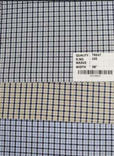 200-250GSM Check Shirt fabric  by Monga Synthetics Private Limited