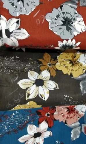 250-300 GSM Cotton Twill Print Shirting Fabric 