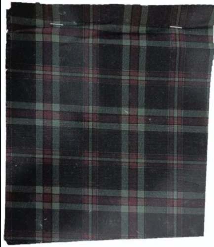 Men Cotton Poplin Check Shirting Fabric 