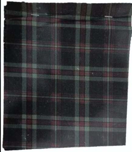 Men Cotton Poplin Check Shirting Fabric  by Designs World