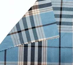 Men Rayon Check Yarn Dyed Fabrics 