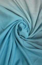 Shaded Blue Muslin Silk fabric