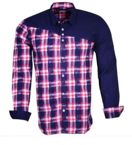 check Causal Men Cotton Shirt  by R. B. Fashion