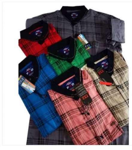 Mens Fashionable Check Shirt by R. B. Fashion