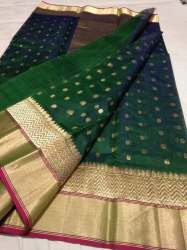 Pure Chanderi Katan Silk Saree 