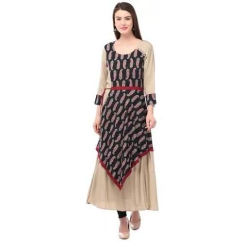 Indo western Double Layered Kurti  by Radhika Fashion