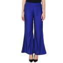 Plain Royal Blue Rayon Palazzo Pant